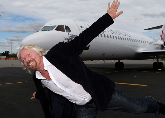 Ричард Брэнсон и его авиакомпания Virgin